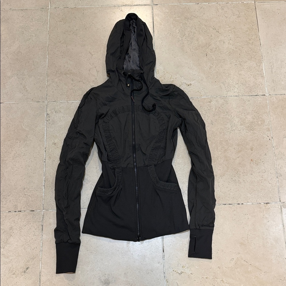 lululemon athletica Dark Green Grey Hooded Jacket